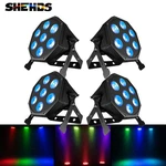 Shehds 4PCS Led 7X12W Glamopar Rgblac 6IN1 Lights For Dj Club Party Stage. Fixed Price $213.34.
