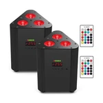Battery Powered Stage Par Lights - Oppsk Rechargeable 2 Pack With .... Fixed Price $226.20.