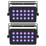 Chauvet Dj Led Shadow Ils Blacklight Panel Wash Effect Lights 2-PACK. Fixed Price $361.40.