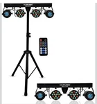 Complete Professional 4-PAR Stage Leds Lights Dj Band Dmx System & Stand MU-L31F. Fixed Price $164.99.