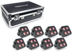 Rockville Mini RF4 V2 Charge Package Black 8 Dj Par Wash Up Lights+case+app Ctrl. Fixed Price $749.95.