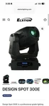 Elation Design Spot 300E Moving Head Light Dmx Control Built-in Display Pan Tilt. Fixed Price $275.00.