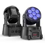 2PCS 105W 7 Led Rgbw Moving Head Lights Beam Wash Stage Lighting Dj Party Disco. Fixed Price $91.19.