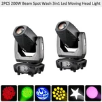 Becen 2PCS 200W 3IN1 Led Moving Head Spot Wash Dj. Fixed Price $998.00.