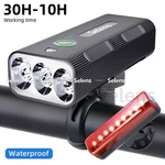 10000MAH Led Bicycle Bike Front Rear Rechargeable Headlight Mountain Set. Fixed Price $21.99.