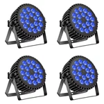 U'king 4PCS 200W Led Par Light DMX512 18X8W Rgbw Wash Effect Flat. Fixed Price $251.41.