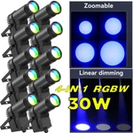 10PC 30W Rgbw Led Stage Lighting Beam Dmx Show Party Disco Dj Pinspot Us. Fixed Price $189.99.