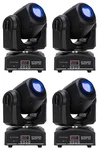 (4) Eliminator Stinger Spot 30 White Led Dmx Watt Moving Head Lights Adj. Fixed Price $919.80.