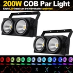 2PCS 200W Cob Led Par Light Dmx Stage Audience Blinder Rgb Warm Cool White. Fixed Price $127.30.