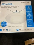 American Lighting AVD56-5CCT-WH 5/6" Led Reflector Recessed Trim White. Fixed Price $119.99.