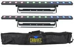 (2) Chauvet Dj Colorband Q3BT Ils Rgba Dmx Wash Light Strips W/bluetooth+bag. Fixed Price $528.38.
