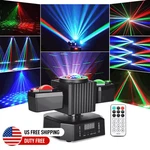 Moving Head Party Light Rotating Disco Ball Laser Beam Strobe Remote Dmx. Fixed Price $59.70.