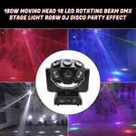 180W Moving Head Led Rotating Beam Dmx Stage Light Rgbw Dj Disco Party. Fixed Price $142.58.
