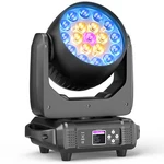 Dmx 32CH 19X15W Rgbw 4-IN-1 Led Zoom Moving Head Beam Light Dj Party Stage. Fixed Price $149.99.