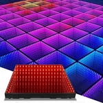 Led Multicolor Compact Dance Floor Effect Light Fixture With Mixing. Fixed Price $165.00.