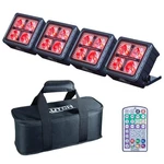 Battery Powered 4X12W Rgbwa+uv Led IP65-RATED Dj Stage Lights Pk Soft Case. Fixed Price $518.40.