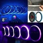 2/4/6/8PCS 8'' Rgb Led Car Sound Speaker Lights 1/2" Spacer Ring Audio Lighting. Fixed Price $148.00.