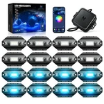 8-16 Pods C1 Rgbw 4-IN-1 Led Rock Lights Off-road Underbody W/app Control. Fixed Price $105.50.