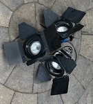 3 Working Berkey Colortran Mini Pro Photography Lights. 600W With Barn Doors!. Fixed Price $59.99.