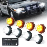 Hide-a-way Led Strobe Lights Kit White Amber Hazard Headlight W/ Control Panel. Fixed Price $88.03.