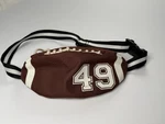 Football Shaped Fanny Pack American Nfl One Pocket Bag 49 Adjustable. Fixed Price $18.50.