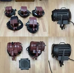 Complete Vintage Mole-richardson Hot Kit (9-LIGHTS With Accessoriesaccesor. Fixed Price $850.00.