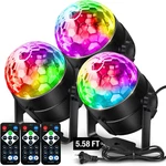 Nequare Disco Ball Dj Party Lights Sound Activated Remote Control Strobe Lamp 7. Fixed Price $51.99.