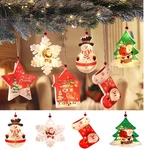 Christmas Led Lights Hanging Ornaments 4.5" Xmas Tree Window Decor 2025 Usa. Fixed Price $16.99.