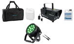 American Adj 12P Hex Ip Outdoor Led Dmx Par Wash Light+fogger+bag+cable. Fixed Price $571.85.