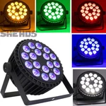 Shehds Aluminum Alloy Led Flat Par 18X18W Rgbwauv Stage Lights Dj Disco Bar. Fixed Price $79.90.