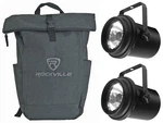 (2) Eliminator Adj PL-1000 Compact Pinspot Par Lights+backpack PL1000EL. Fixed Price $97.98.