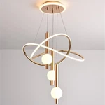 Creative Spherical Acrylic Pendant Light Fixture 3 Color Hanging. Fixed Price $115.19.