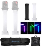 (2) Totem Stands+black+white Scrims For Martin Rush Mh 3 Beam Lights. Fixed Price $394.90.