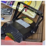 Adj Micro Gobo Laser Lighting Fixture Complete With Remote And Power Cord. Fixed Price $129.00.