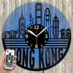 Led Clock Hong Kong Light Vinyl Record Wall 5453. Fixed Price $48.32.