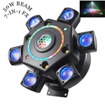 50W Led Moving Head 7-IN-1 With DMX512 & Sound Active Stage Lighting. Fixed Price $95.93.