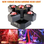 Uking 120W Rgbw 4-ARM Magic Ball Stage Light Beam Laser Led Moving Head. Fixed Price $75.99.
