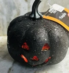 Seasonal Col. Flashing Multicolor Led Glittered Lights Up Pumpkin 5 Inches Tall. Fixed Price $18.88.