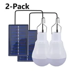 2PC Portable Solar Panel Powered Led Lights Bulb Tent Lamp Camping Outdoor. Fixed Price $18.29.