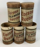 Lot Of 5 Edison "all Empty" Cylinder Record Case Various Years, Condition. Fixed Price $10.00.