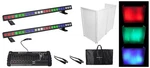 2) Chauvet Dj Eve B-160Q Rgbw Led Linear Strip Wash Lights+facade+dmx Controller. Fixed Price $1399.98.