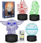 Star Wars 3D Night LIGHT,4 Pattern With Timing Function Toys Led Lamp. Fixed Price $31.97.