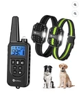 Slopehill Dog Training With Remote Control 2 Collars Led Light Waterproof. Fixed Price $33.00.