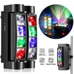 Led Mini Spider Moving Head 8X3W Rgbw Stage Lighting Beam Us. Fixed Price $38.98.
