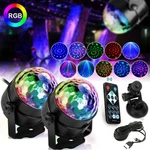 2 Pack Party Magic Disco Ball Led Rgb Rotating Club Dj Stage Lights+remote. Fixed Price $23.96.