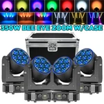 Uking Bee Eye Led 7X50W Rgbw Beam Wash Zoom Moving Head Stage Light Dj Disco Bar. Fixed Price $394.99.
