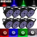 8PCS 18X12W Rgbw Aluminum Led Flat Can Stage Lighting Dmx Dj Disco Party. Fixed Price $552.00.