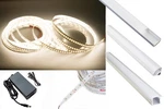 High Grade Led Strip Light 24V 4000K 90 Cri 2216 + Aluminum Channel Ul Power. Fixed Price $98.99.