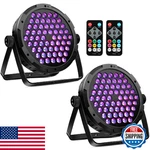 Oppsk 90W 60LED Rgb Stage Par Lights Dimmable Sound Activated Remote Dmx (2PACK). Fixed Price $91.41.
