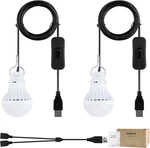 Onite Usb Led Bulb, Emergency Backup Lighting For 2-PACK, White. Fixed Price $25.93.